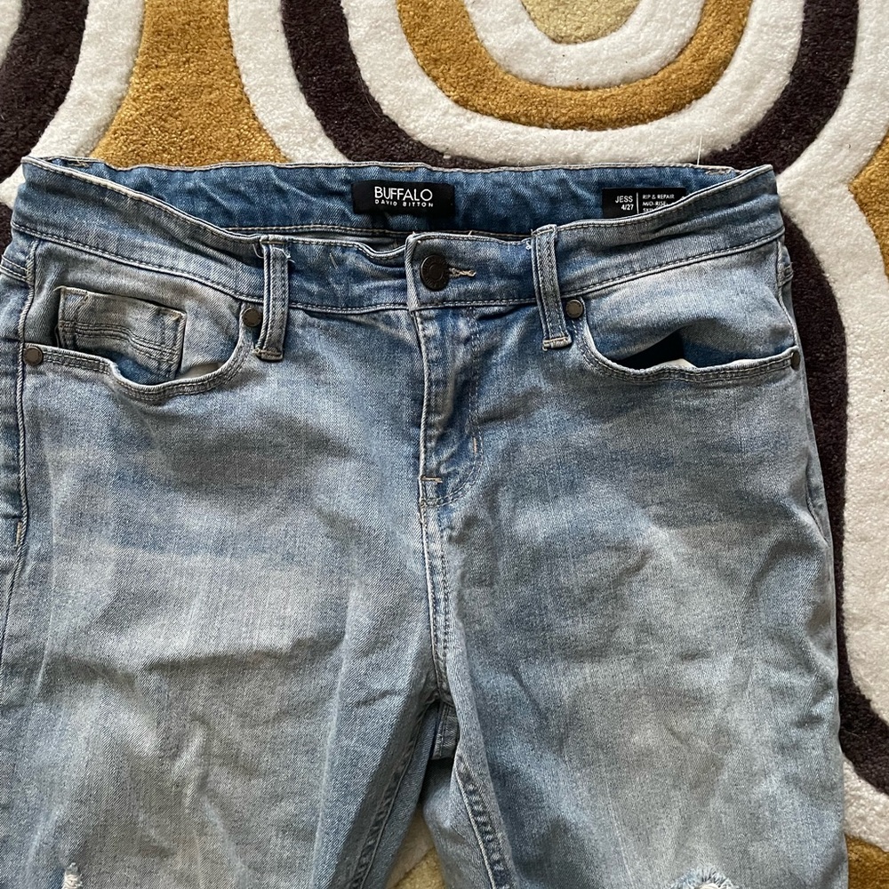 Buffalo David Bitton ripped skinny jeans